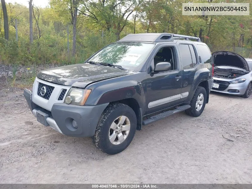 2011 Nissan Xterra Off Road/S/Se VIN: 5N1AN0NW2BC504453 Lot: 40457046