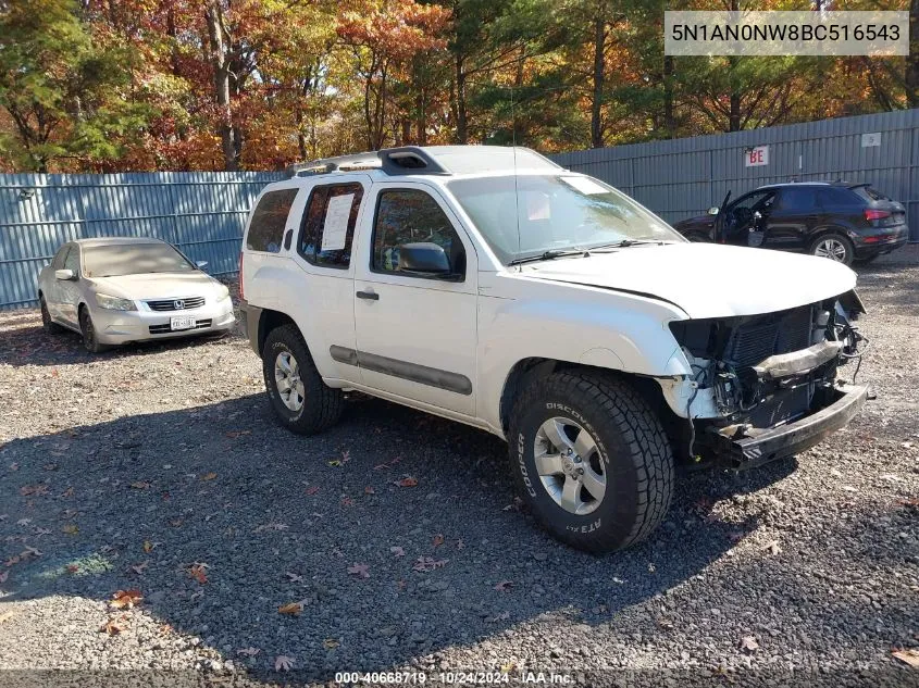 2011 Nissan Xterra Off Road/S/Se VIN: 5N1AN0NW8BC516543 Lot: 40668719