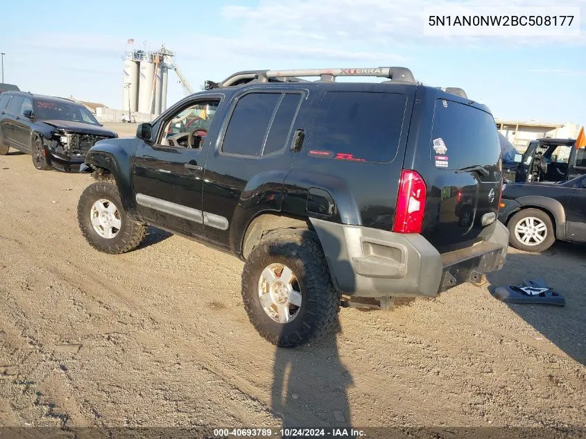 2011 Nissan Xterra S VIN: 5N1AN0NW2BC508177 Lot: 40693789