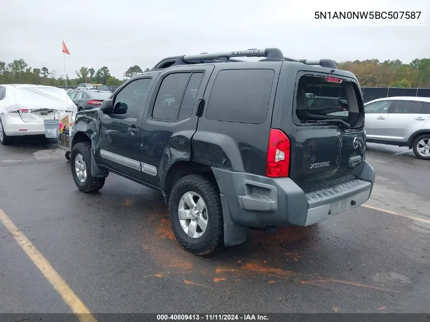 2011 Nissan Xterra Off Road/S/Se VIN: 5N1AN0NW5BC507587 Lot: 40809413