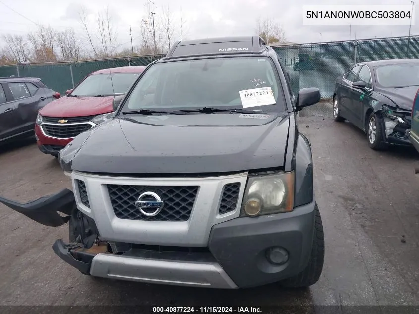 5N1AN0NW0BC503804 2011 Nissan Xterra S