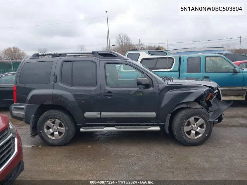 5N1AN0NW0BC503804 2011 Nissan Xterra S