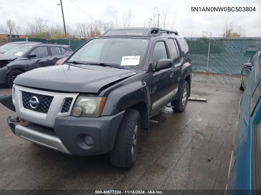 5N1AN0NW0BC503804 2011 Nissan Xterra S