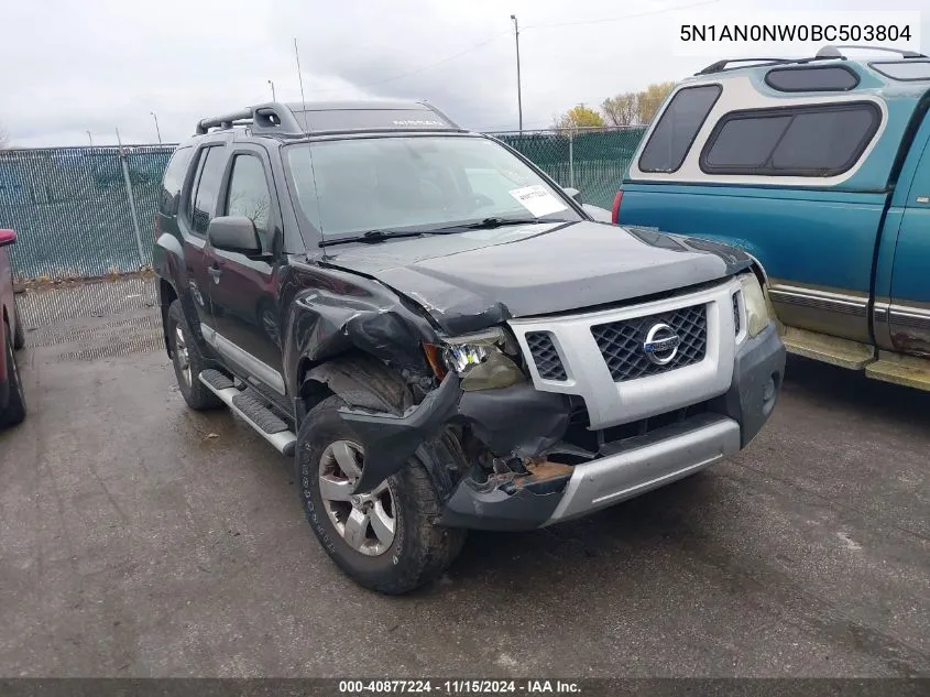 5N1AN0NW0BC503804 2011 Nissan Xterra S