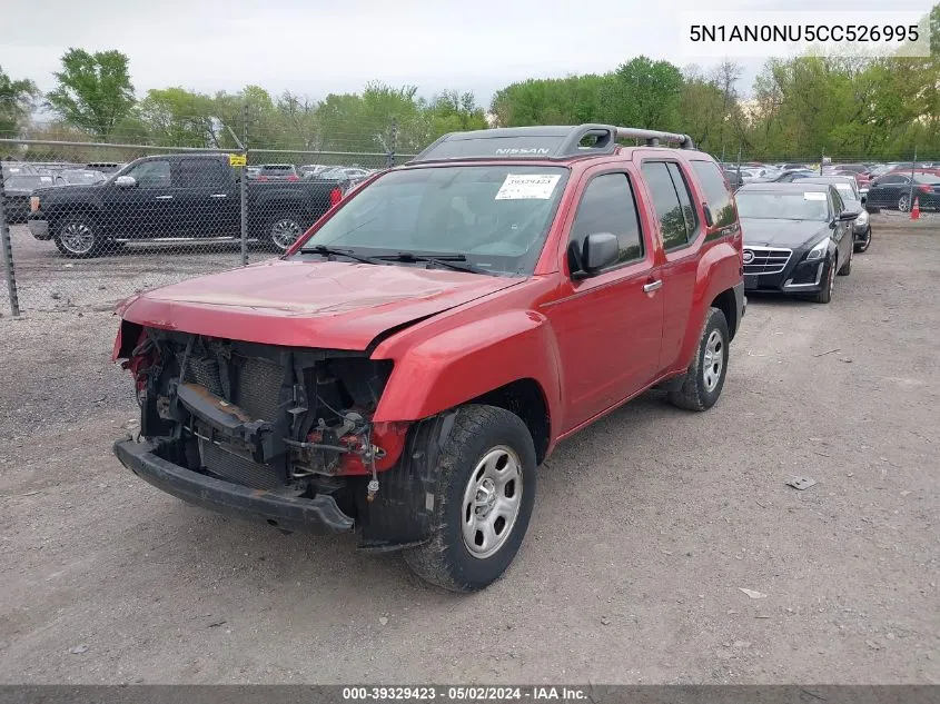 2012 Nissan Xterra X VIN: 5N1AN0NU5CC526995 Lot: 39329423