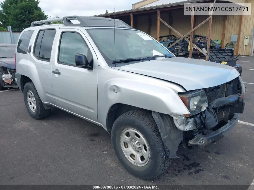 2012 Nissan Xterra X VIN: 5N1AN0NW1CC517471 Lot: 39790576