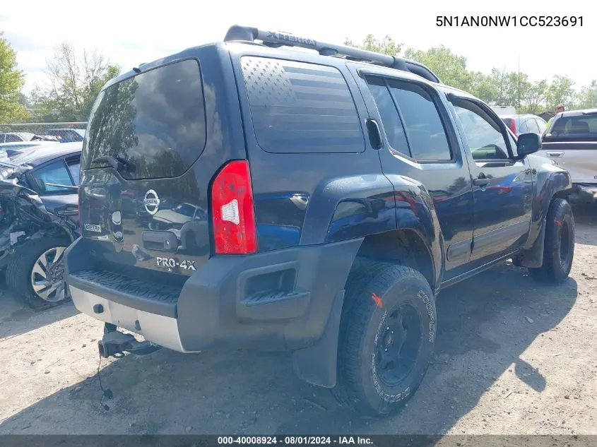 5N1AN0NW1CC523691 2012 Nissan Xterra Pro-4X