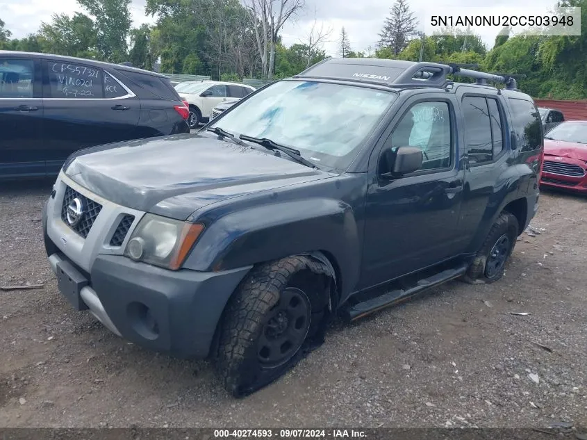 2012 Nissan Xterra Off Road/S/Se VIN: 5N1AN0NU2CC503948 Lot: 40274593