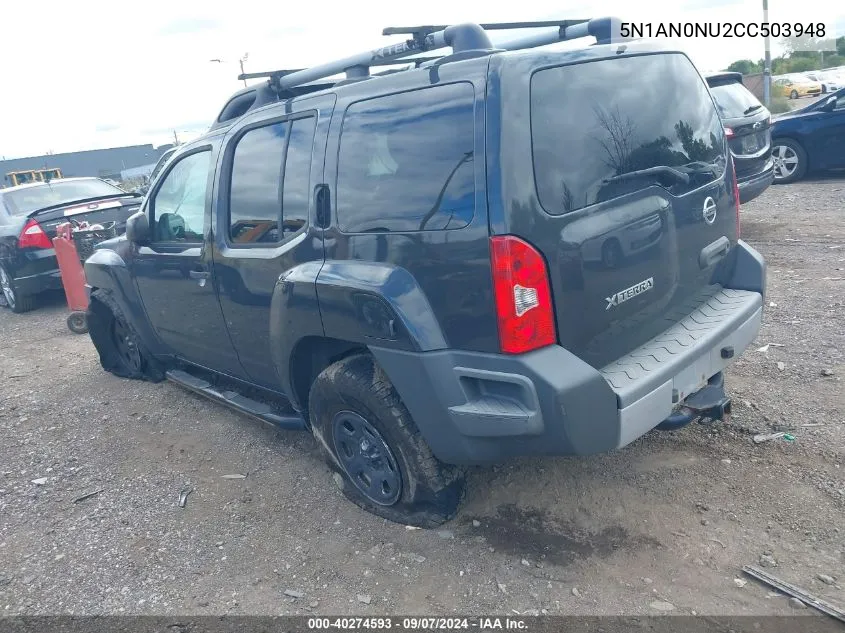 5N1AN0NU2CC503948 2012 Nissan Xterra Off Road/S/Se