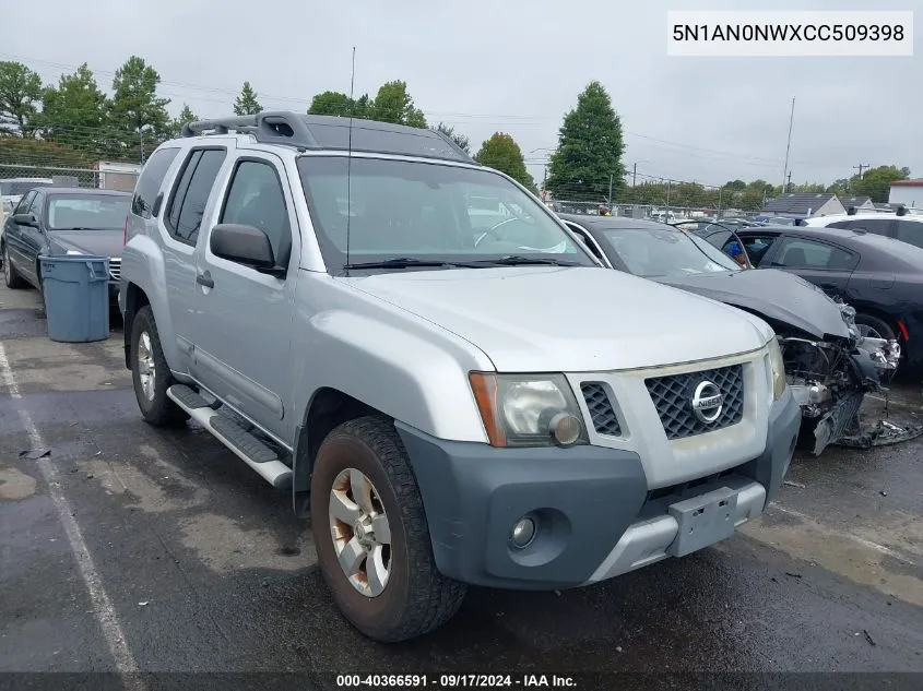 2012 Nissan Xterra S VIN: 5N1AN0NWXCC509398 Lot: 40366591