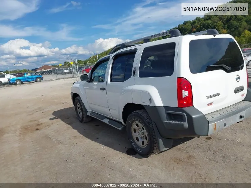 2012 Nissan Xterra X VIN: 5N1AN0NW2CC517060 Lot: 40387822