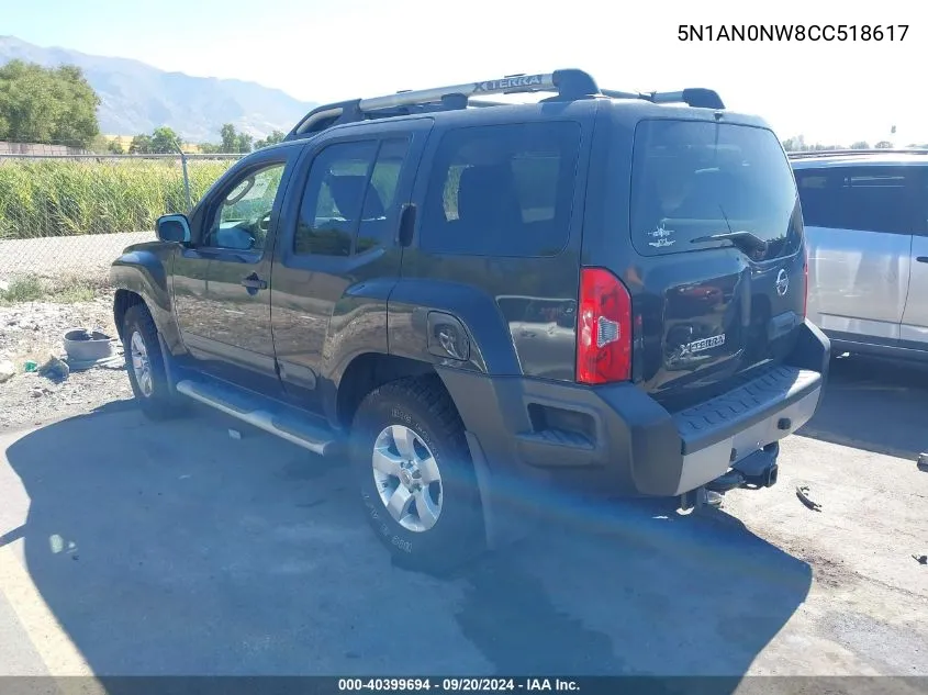 5N1AN0NW8CC518617 2012 Nissan Xterra S