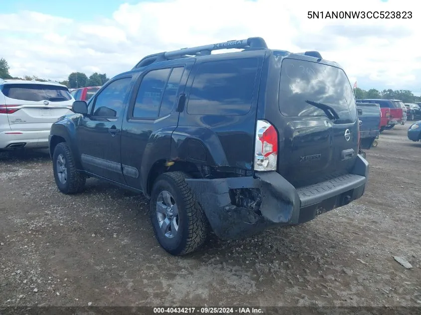 2012 Nissan Xterra S VIN: 5N1AN0NW3CC523823 Lot: 40434217