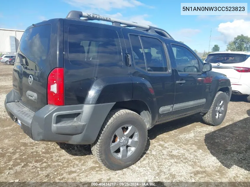 2012 Nissan Xterra S VIN: 5N1AN0NW3CC523823 Lot: 40434217