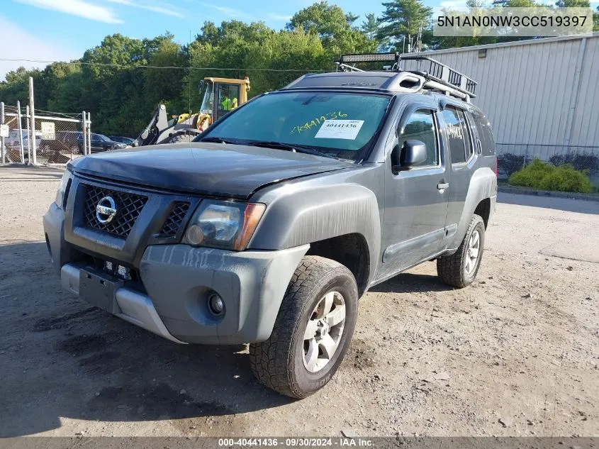 2012 Nissan Xterra S VIN: 5N1AN0NW3CC519397 Lot: 40441436