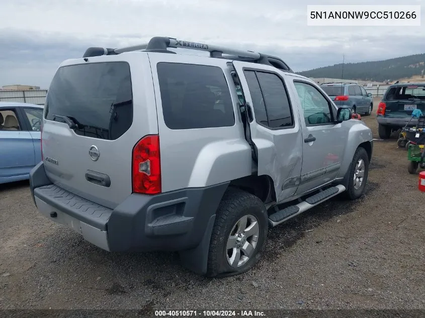 2012 Nissan Xterra S VIN: 5N1AN0NW9CC510266 Lot: 40510571