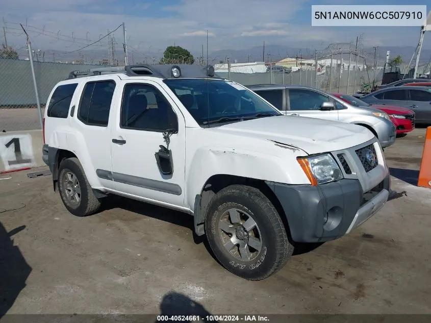 2012 Nissan Xterra Pro-4X VIN: 5N1AN0NW6CC507910 Lot: 40524661