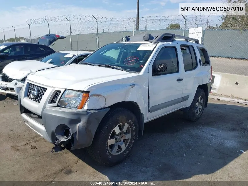 2012 Nissan Xterra Pro-4X VIN: 5N1AN0NW6CC507910 Lot: 40524661