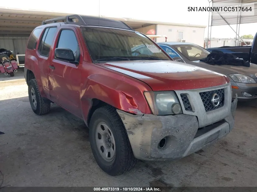 2012 Nissan Xterra X VIN: 5N1AN0NW1CC517664 Lot: 40573319