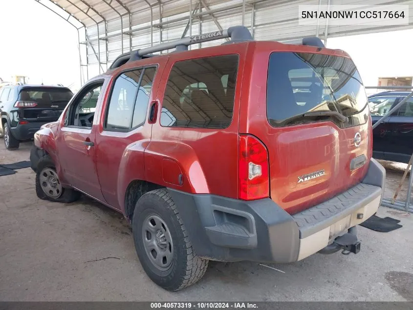 2012 Nissan Xterra X VIN: 5N1AN0NW1CC517664 Lot: 40573319