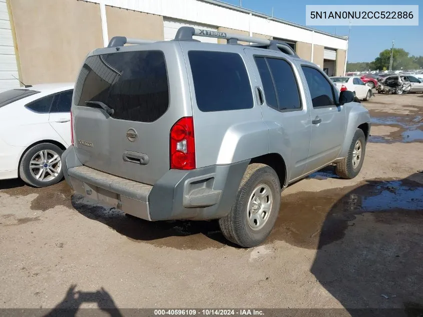 2012 Nissan Xterra X VIN: 5N1AN0NU2CC522886 Lot: 40596109