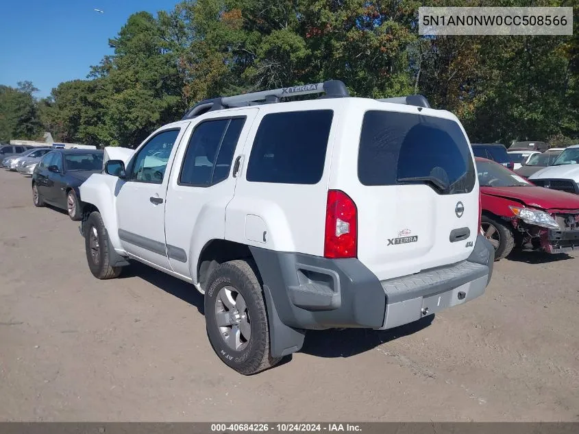 2012 Nissan Xterra S VIN: 5N1AN0NW0CC508566 Lot: 40684226