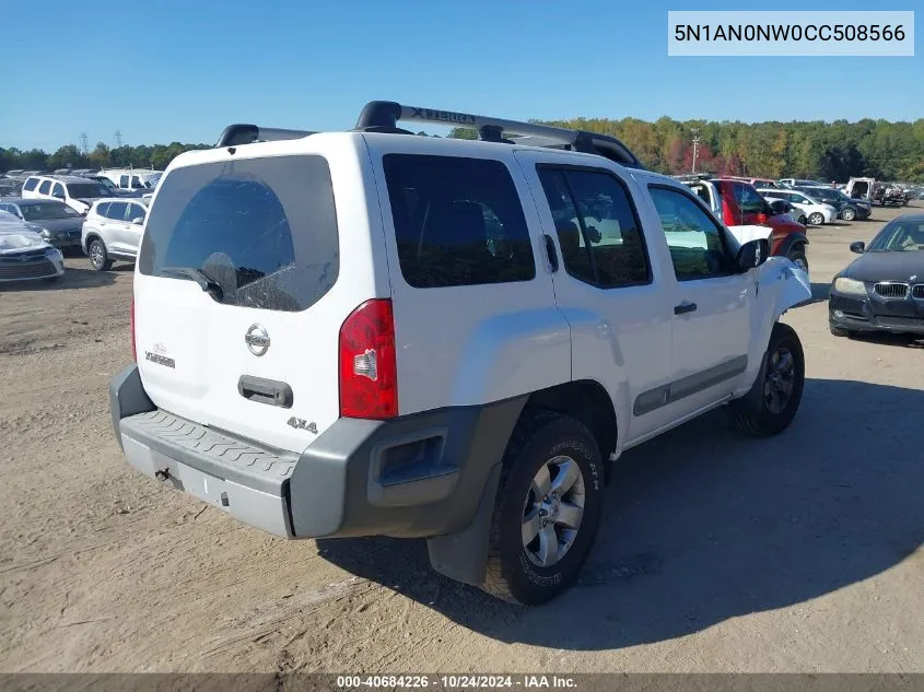 2012 Nissan Xterra S VIN: 5N1AN0NW0CC508566 Lot: 40684226