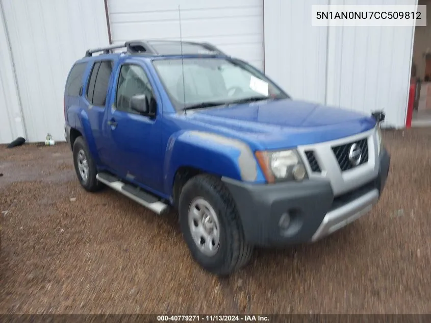 2012 Nissan Xterra X VIN: 5N1AN0NU7CC509812 Lot: 40779271