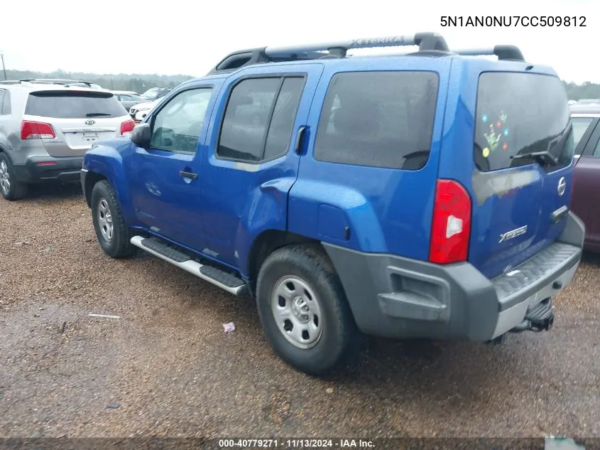 2012 Nissan Xterra X VIN: 5N1AN0NU7CC509812 Lot: 40779271