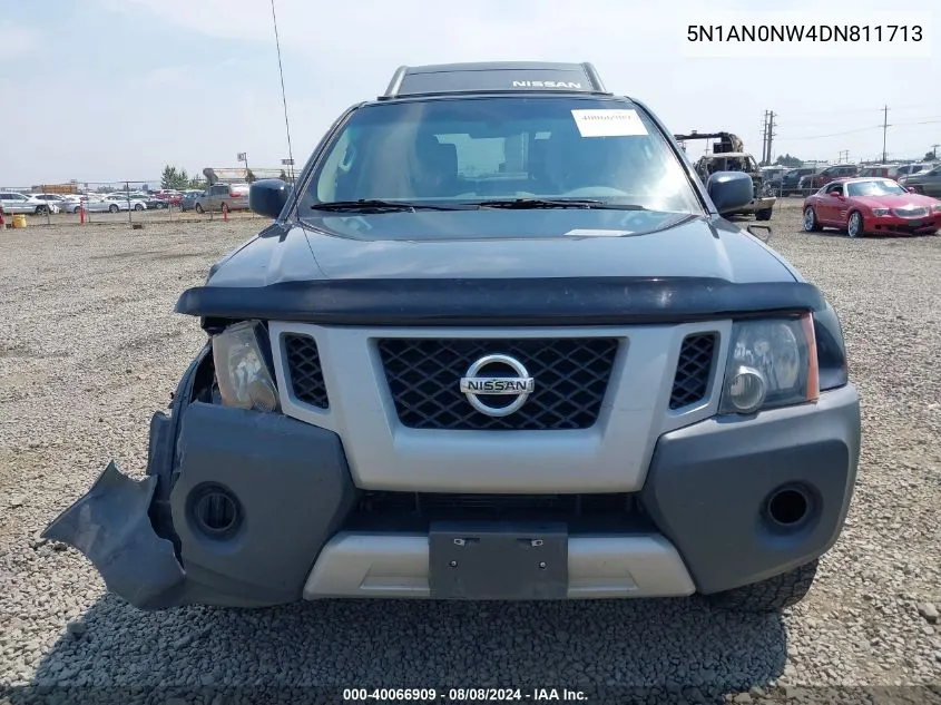 2013 Nissan Xterra S VIN: 5N1AN0NW4DN811713 Lot: 40066909