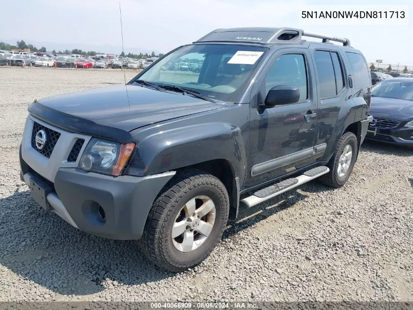 2013 Nissan Xterra S VIN: 5N1AN0NW4DN811713 Lot: 40066909