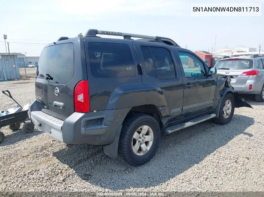 2013 Nissan Xterra S VIN: 5N1AN0NW4DN811713 Lot: 40066909