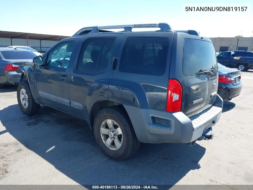 2013 Nissan Xterra S VIN: 5N1AN0NU9DN819157 Lot: 40196113