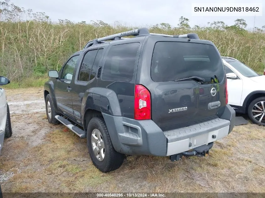 2013 Nissan Xterra S VIN: 5N1AN0NU9DN818462 Lot: 40540295