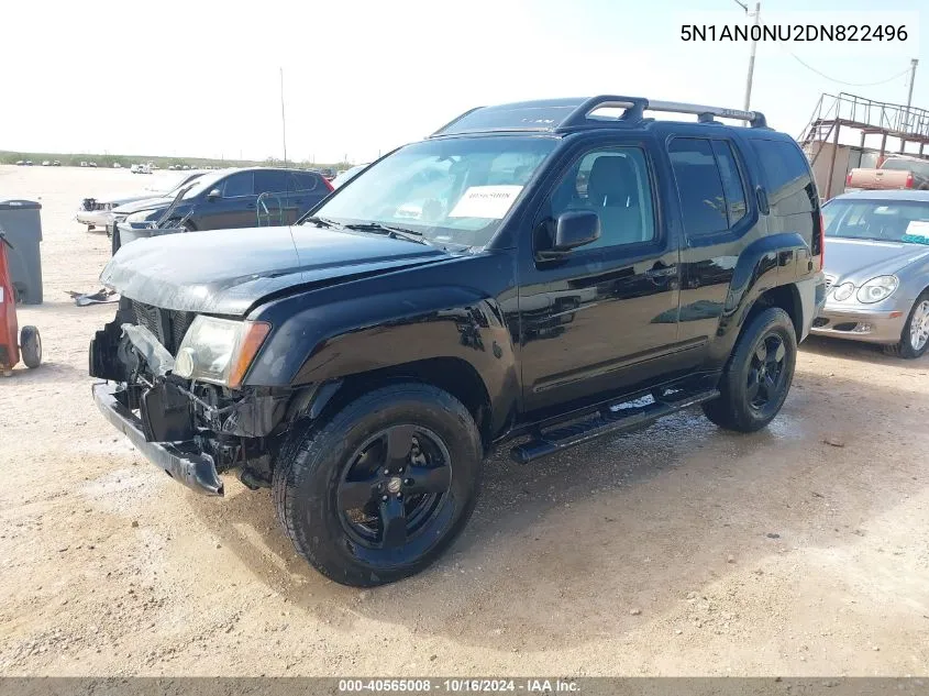 2013 Nissan Xterra X VIN: 5N1AN0NU2DN822496 Lot: 40565008