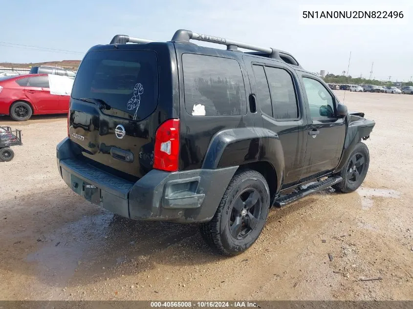 2013 Nissan Xterra X VIN: 5N1AN0NU2DN822496 Lot: 40565008