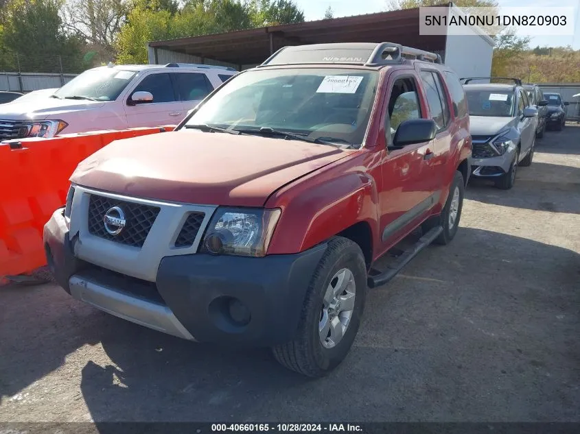 2013 Nissan Xterra S VIN: 5N1AN0NU1DN820903 Lot: 40660165