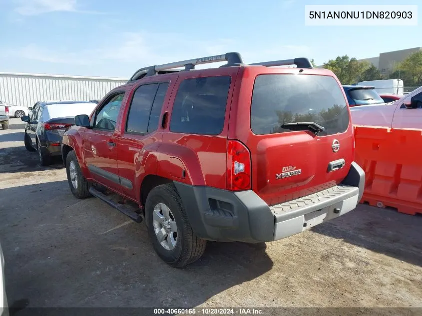 2013 Nissan Xterra S VIN: 5N1AN0NU1DN820903 Lot: 40660165