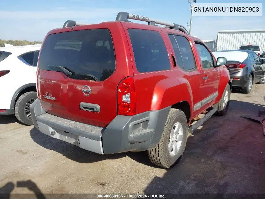 2013 Nissan Xterra S VIN: 5N1AN0NU1DN820903 Lot: 40660165