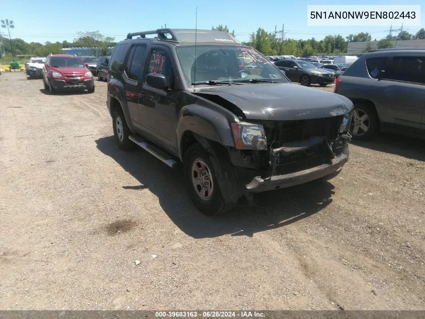 2014 Nissan Xterra X VIN: 5N1AN0NW9EN802443 Lot: 39683163