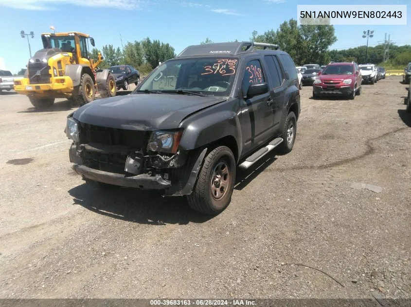 2014 Nissan Xterra X VIN: 5N1AN0NW9EN802443 Lot: 39683163