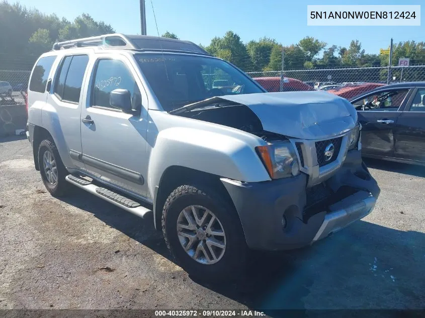 2014 Nissan Xterra S VIN: 5N1AN0NW0EN812424 Lot: 40325972