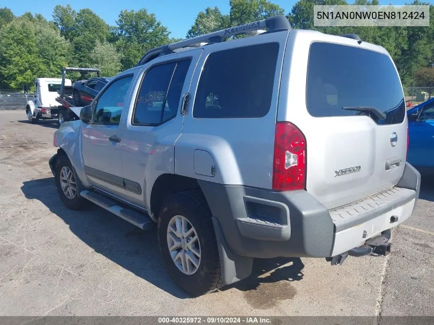 2014 Nissan Xterra S VIN: 5N1AN0NW0EN812424 Lot: 40325972