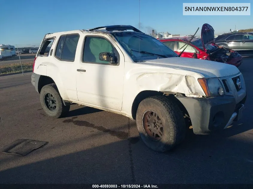 2014 Nissan Xterra Pro-4X/S/X VIN: 5N1AN0NWXEN804377 Lot: 40593003