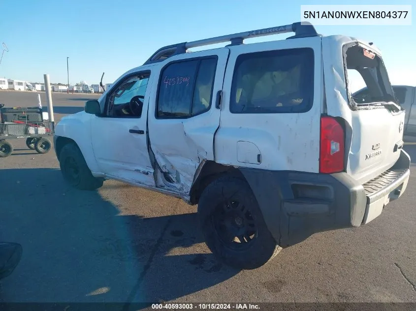 2014 Nissan Xterra Pro-4X/S/X VIN: 5N1AN0NWXEN804377 Lot: 40593003