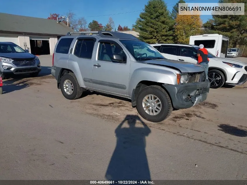 2014 Nissan Xterra Pro-4X/S/X VIN: 5N1AN0NW4EN806691 Lot: 40649661