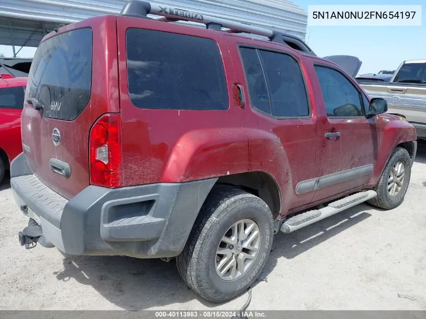 5N1AN0NU2FN654197 2015 Nissan Xterra S