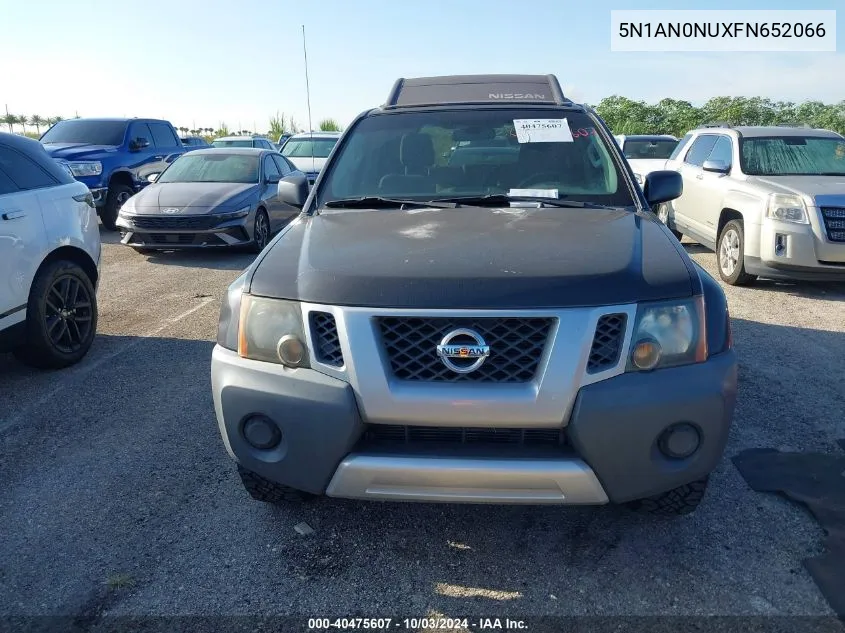 2015 Nissan Xterra S VIN: 5N1AN0NUXFN652066 Lot: 40475607