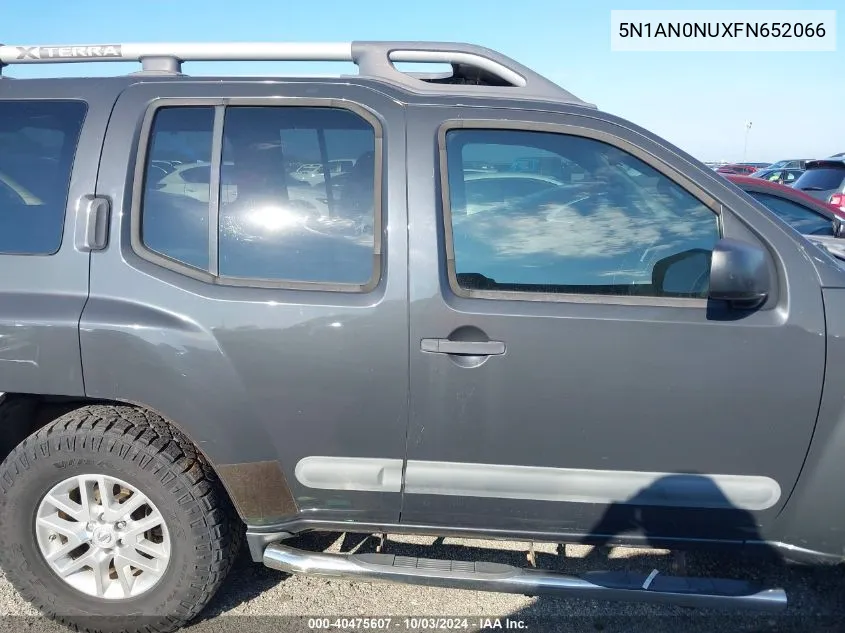 2015 Nissan Xterra S VIN: 5N1AN0NUXFN652066 Lot: 40475607