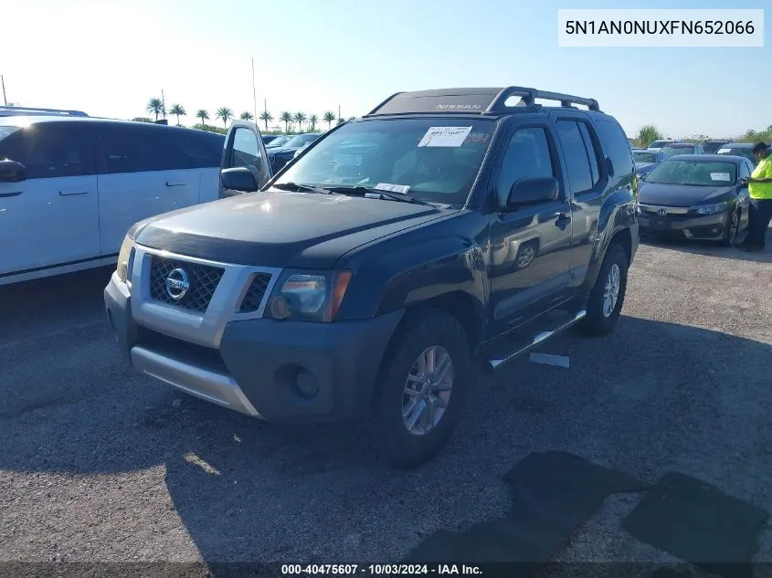 2015 Nissan Xterra S VIN: 5N1AN0NUXFN652066 Lot: 40475607